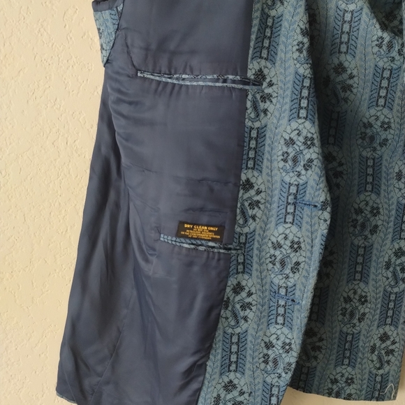 Men's Vintage Pattern Jacket Blazer - Picture 3 of 6
